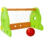 LEAN TOYS Vaikų žalias ir oranžinis futbolo vartai