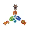 LEAN TOYS Vaikiškas mobilus gyvūnėlių segtukas nešiojamas