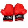 LEAN TOYS Vaikų bokso maišo treniruočių rinkinys MUAY THAI pirštinės 55x17cm M