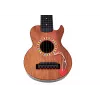 LEAN TOYS Vaikiška gitara su rudu medžio apdaila ir plektru, 6 nailono stygos, akustinė, nuo 3 metų