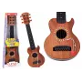 LEAN TOYS Vaikiška gitara su rudu medžio apdaila ir plektru, 6 nailono stygos, akustinė, nuo 3 metų