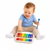 LEAN TOYS Vaikų ksilofonas pianinas spalvingas muzikos instrumentas 2 in 1 lazdelė