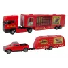 LEAN TOYS Circus Animals Vehicle Set The Circus Animals Truck + Car with Trailer