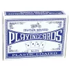 LEAN TOYS Classic žaidimo kortos su plastikine danga, mėlynos - Pokerio dydžio, 54 kortos, atsparios purslams