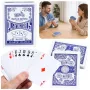 LEAN TOYS Classic žaidimo kortos su plastikine danga, mėlynos - Pokerio dydžio, 54 kortos, atsparios purslams