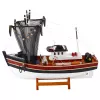 LEAN TOYS Kolekcinis dekoratyvinis laivas Žvejybinė valtis su tinklu 38x31 cm
