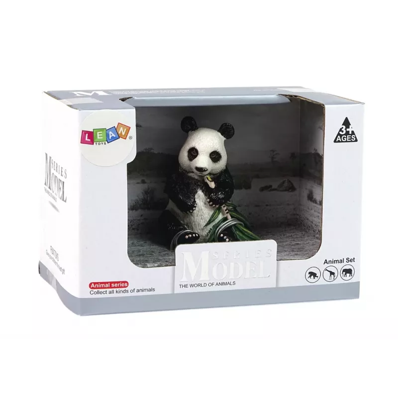 LEAN TOYS Collectoriaus figūrėlė Didžioji panda su bambuku