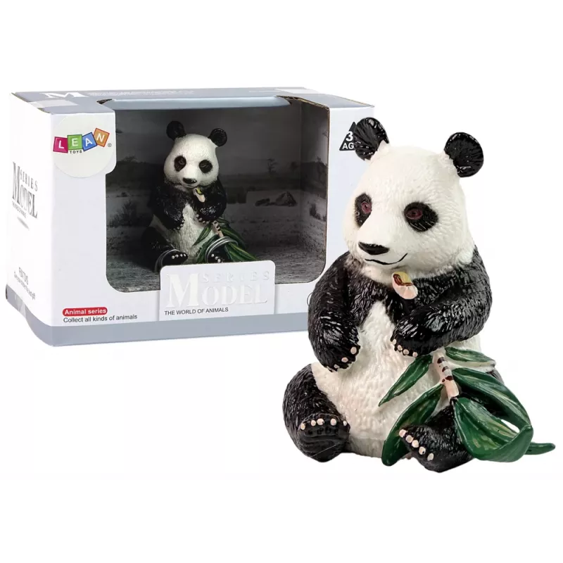 LEAN TOYS Collectoriaus figūrėlė Didžioji panda su bambuku