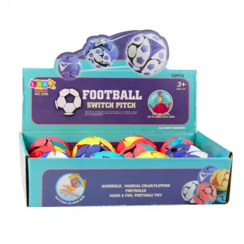 LEAN TOYS bespalvis LED žongliravimo kamuolys 8 cm, daugiaspalvis