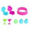 LEAN TOYS Color Clay DIY gimtadienio torto namelis - 24 spalvų oru džiūstantis modeliavimo molio rinkinys su įrankiais, formomis ir aksesuarais vaikams nuo 6 metų