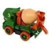 LEAN TOYS Betonvežis Dinozaurų Gelbėtojas Žali Priedai