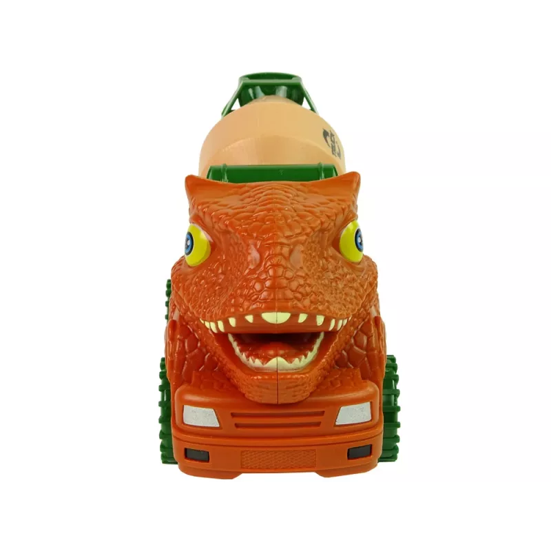 LEAN TOYS Betono sunkvežimis Dinozaurų griovėjas Oranžiniai aksesuarai