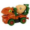 LEAN TOYS Betono sunkvežimis Dinozaurų griovėjas Oranžiniai aksesuarai