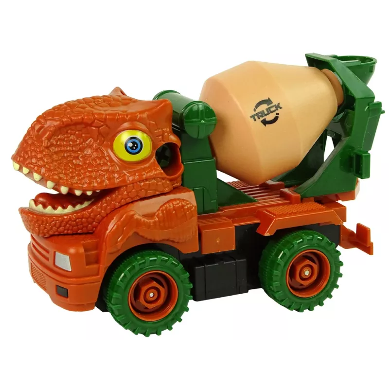 LEAN TOYS Betono sunkvežimis Dinozaurų griovėjas Oranžiniai aksesuarai