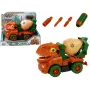 LEAN TOYS Betono sunkvežimis Dinozaurų griovėjas Oranžiniai aksesuarai