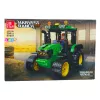 LEAN TOYS Konstrukciniai blokeliai Ūkio traktorius Žemės ūkio Žalias 304 vnt.