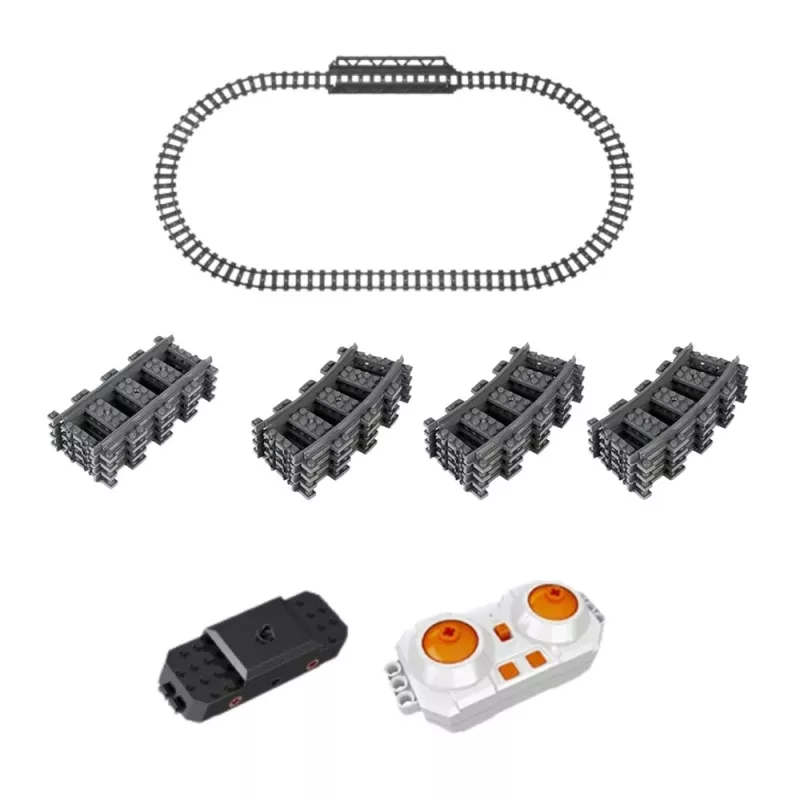 LEAN TOYS Konstruktoriniai blokeliai nuotolinio valdymo garvežys RC žalias 1212 vnt.