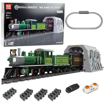 LEAN TOYS Konstruktoriniai blokeliai nuotolinio valdymo garvežys RC žalias 1212 vnt.