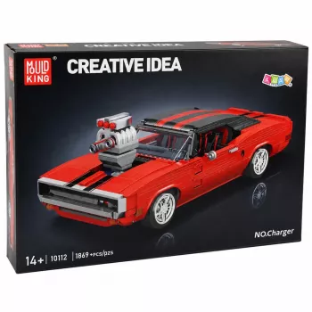 LEAN TOYS Construction Bricks Sports Car Charger Red 1869 pcs.