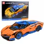LEAN TOYS konstruktorius sportinis automobilis RC – mėlynas ir oranžinis (1883 dalys, 2.4GHz, 1:8 mastelis)