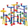 LEAN TOYS Konstrukcinis rinkinys kamuoliuko trasa su tuneliais ir spalvingais dinozaurais, 192 vnt.
