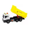 LEAN TOYS Statybinė transporto priemonė Savivartis 1:16 Geltonas su kėlimo priekaba