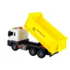 LEAN TOYS Statybinė transporto priemonė Savivartis 1:16 Geltonas su kėlimo priekaba