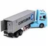LEAN TOYS Vilikas su konteineriu, atidaromomis durimis, šviesomis ir garsais – mėlynas, 54 cm