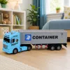 LEAN TOYS Vilikas su konteineriu, atidaromomis durimis, šviesomis ir garsais – mėlynas, 54 cm