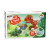 LEAN TOYS Kūrybinis meninis rinkinys Dinozaurai 3D gipso dažai - Liek ir dažyk 6 dinozaurų figūrėlės, 6 formos, 6 dažai, įrankiai, nuo 5 metų