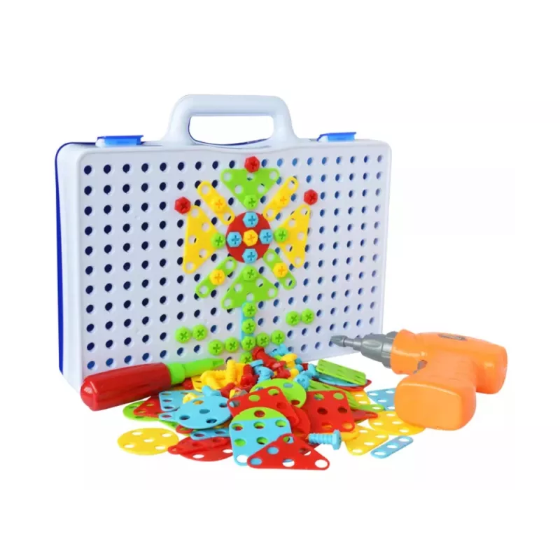 LEAN TOYS Kūrybinis mozaikos galvosūkis 4in1 su atsuktuvu, 237 dalys