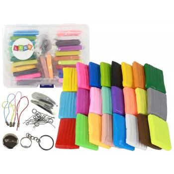 LEAN TOYS Kūrybinis molio modeliavimo rinkinys 24 spalvos su aksesuarais