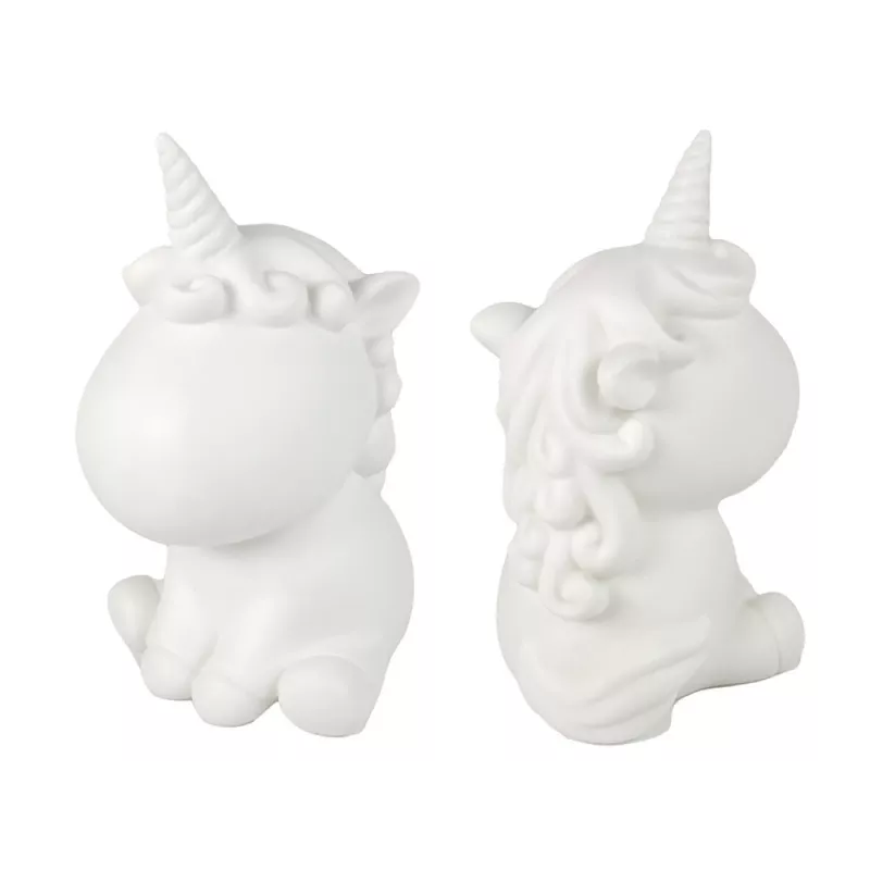 LEAN TOYS Kūrybinis vienaragio rinkinys „Pasidaryk pats“ su deimantiniais kristalais, rudas