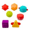 LEAN TOYS Cylinder Sensory Cube Interaktyvus formų rūšiuotuvas su šviesomis ir garsais - įvairiaspalvis (22659)