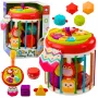 LEAN TOYS Cylinder Sensory Cube Interaktyvus formų rūšiuotuvas su šviesomis ir garsais - įvairiaspalvis (22659)