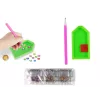 LEAN TOYS deimantinio siuvinėjimo lipdukų rinkinys „Gyvūnai, sodas, vaivorykštė, mozaika“