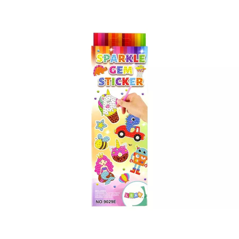 LEAN TOYS Diamond Embroidery Sticker Set Sea World Animals Mosaic