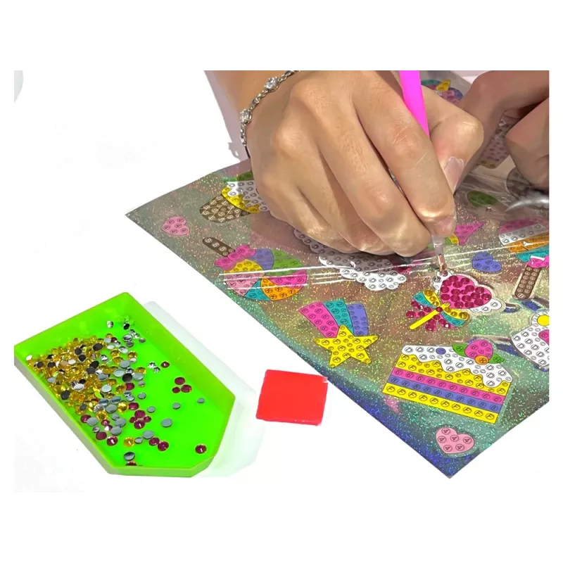 LEAN TOYS Diamond Embroidery Sticker Set Sea World Animals Mosaic