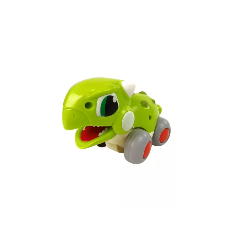 LEAN TOYS Dinozauras ant ratukų Žalia figūrėlė