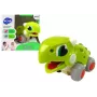 LEAN TOYS Dinozauras ant ratukų Žalia figūrėlė