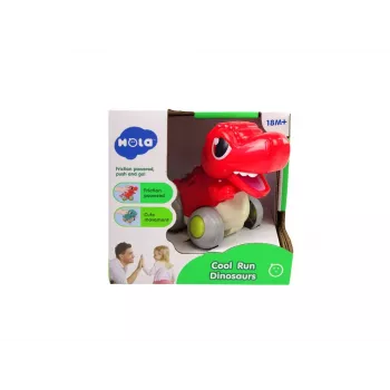 LEAN TOYS Dinozauras ant ratukų T-Rex Raudona figūrėlė