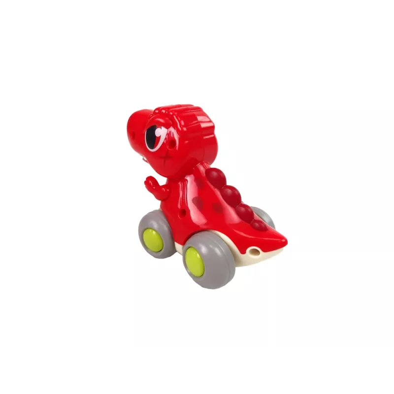LEAN TOYS Dinozauras ant ratukų T-Rex Raudona figūrėlė