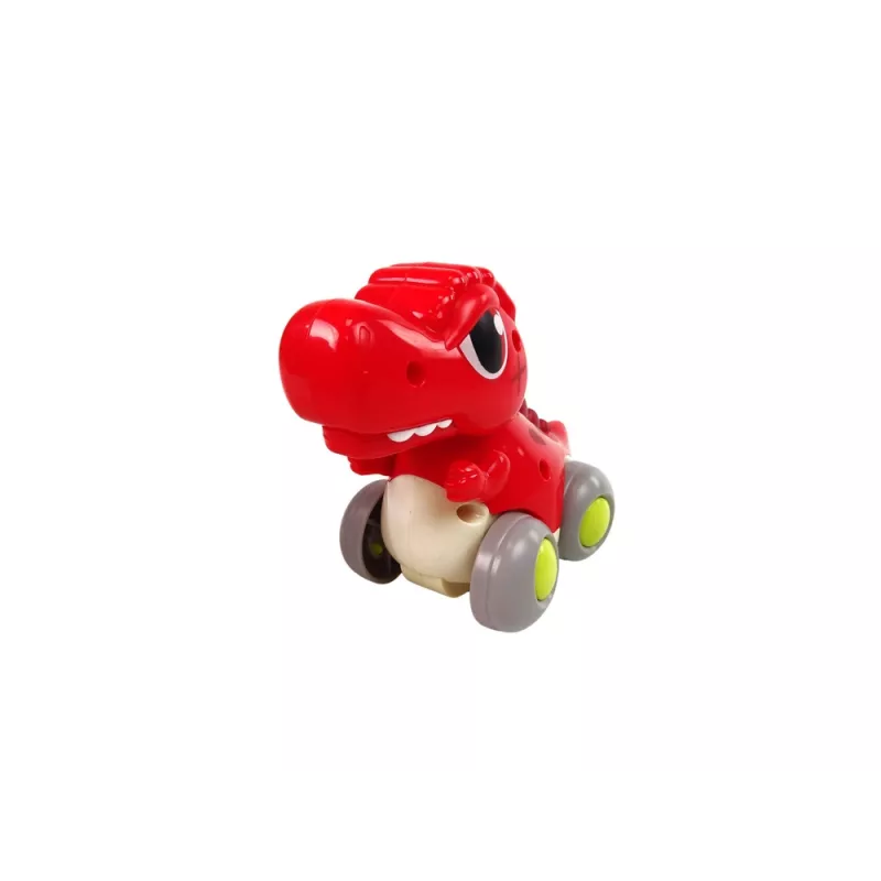 LEAN TOYS Dinozauras ant ratukų T-Rex Raudona figūrėlė
