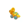 LEAN TOYS Dinozauras ant ratų Geltonas Triceratops Figūrėlė