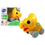 LEAN TOYS Dinozauras ant ratų Geltonas Triceratops Figūrėlė