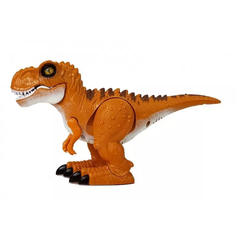 LEAN TOYS Dinozauras nuotoliniu valdymu R/C Bronzinis su garsu ir šviesa
