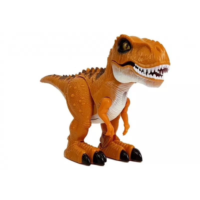LEAN TOYS Dinozauras nuotoliniu valdymu R/C Bronzinis su garsu ir šviesa