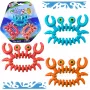LEAN TOYS Diving Toys Water Fun Colorful Crabs 3 vnt.