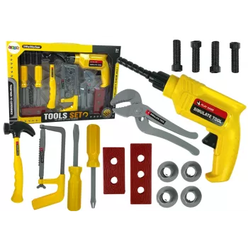 LEAN TOYS DIY Gręžtuvo, Plaktuko ir Atsuktuvo Rinkinys