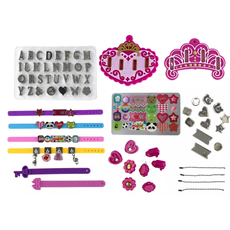 LEAN TOYS DIY raidžių pakabukų ir apyrankių papuošalų rinkinys